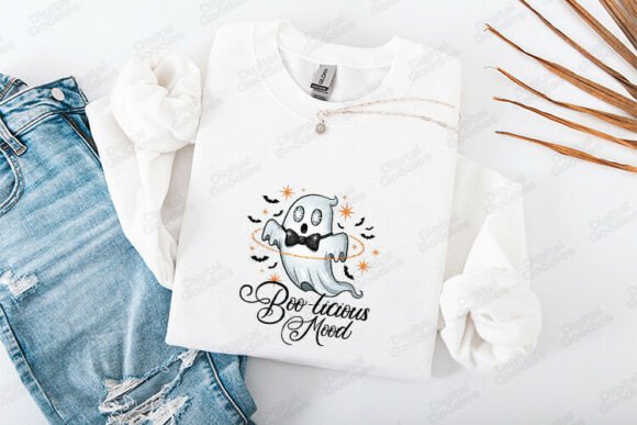 Boo-ticious Mood Ghost SVG: Graphics for T-Shirt Designs