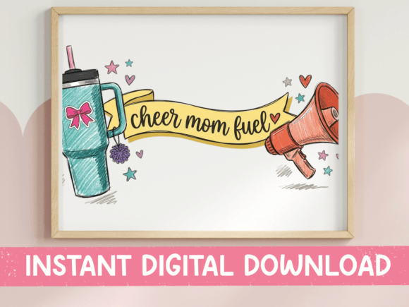 Cheer Mom Fuel SVG: Graphics for T-Shirt Designs