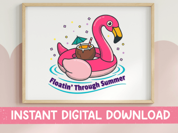 Floatin Through Summer: Bold Graphics for T-Shirt Designs