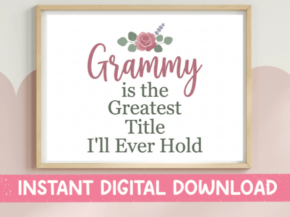 Grammy Greatest Title SVG PNG: Graphics for T-Shirt Designs