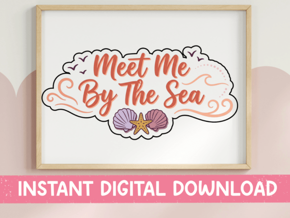 Meet Me by the Sea SVG: Graphics for T-Shirt Designs