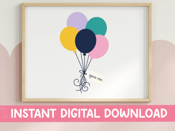 Open Me Balloon Bouquet: Graphics for T-Shirt Designs
