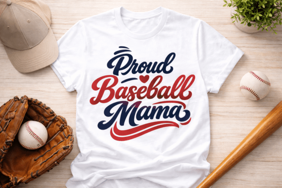 Proud Baseball Mama Graphics for T-Shirt Designs
