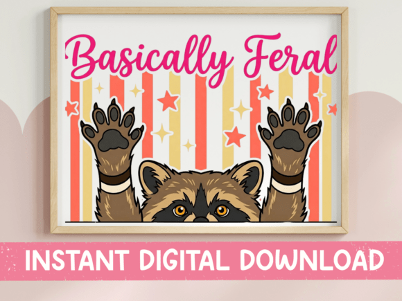 Review: Basically Feral Raccoon SVG PNG for Embroidery