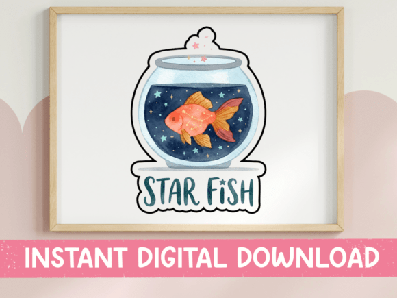 Star Fish Goldfish SVG: Graphics for T-Shirt Designs