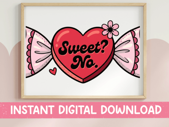 Sweet No Anti Valentine SVG for Graphics & T-Shirt Designs